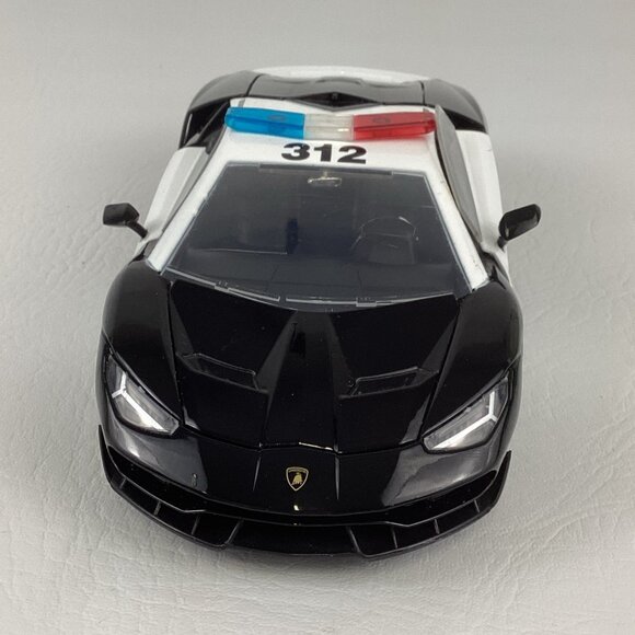 Lamborghini Centenario Police Cruiser DieCast Vehicle Hyper-Spec 1:24 Metals Car - Picture 3 of 7